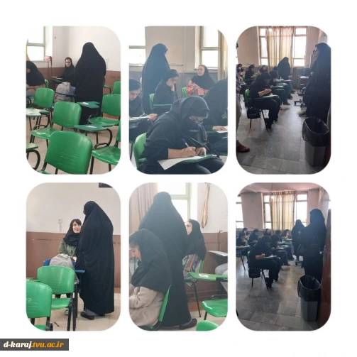 گزارش تصویری از بازدید نماینده نظارت و ارزیابی دانشگاه ملی مهارت از برگزاری امتحانات پایان ترم