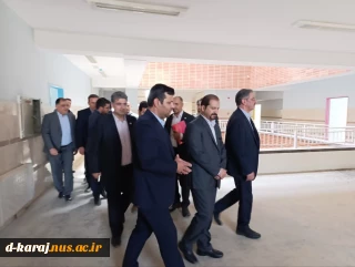 بازدید معاون پژوهشی وزارت علوم، تحقیقات و فناوری به همراه ریاست دانشگاه ملی مهارت از پروژه شهر کبودرآهنگ
