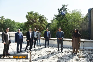 بازدید رئیس دانشگاه ملی مهارت و مدیران ستادی از فضاهای آسیب‌دیده جنگ سوم تحمیلی دانشکده ملی مهارت ولیعصر(عج)