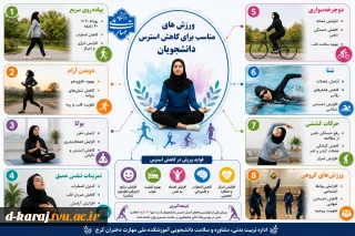 ورزش های مناسب برای کاهش استرس دانشجویان