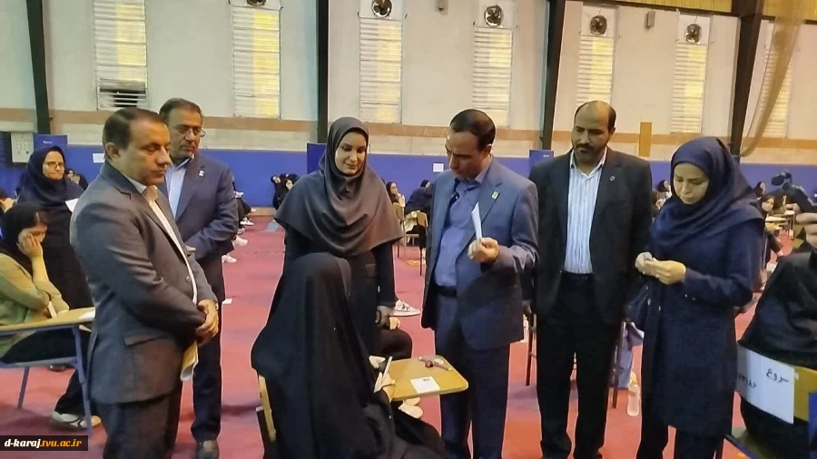 بازدید رئیس سازمان سنجش از حوزه‌های برگزاری آزمون کاردانی دانشگاه ملی مهارت در دانشکده دختران شریعتی 2