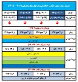 جدول زمانبندی حذف واضافه